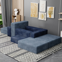 Canapé modulaire pour enfants, canapé-lit pliable avec mousse haute densité, design moderne pour appartement, choix de plusieurs couleurs