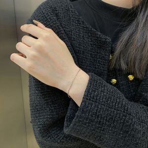 Dylam Simplicity Design 925 Sterling Silver Rhodium 18K Gold Plated Simple <b>Bracelet</b> for Women Daily Wear Dress up Accessories - Product Image 2