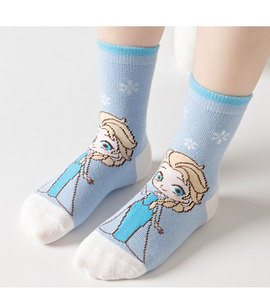 Calcetines Adhesivos Antideslizantes para Niños con Diseño de la Princesa Elsa, de Alta Calidad, Lindos y de Dibujos Animados, Calcetines Deportivos Transpirables y Cómodos que Mantienen el Calor - Product Image 6