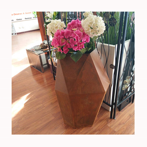 Bac à jardinage en acier corsage, de très <span class=keywords><strong>grande</strong></span> <span class=keywords><strong>taille</strong></span>, <span class=keywords><strong>rectangulaire</strong></span>, métallique, personnalisé, de haute qualité, pour l'extérieur, utilisé avec des fleurs/plantes vertes, moderne - Product Image 4