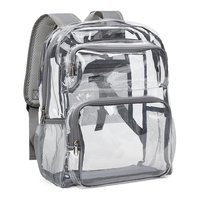 Sac à dos transparent de haute qualité personnalisé, grande capacité, sac de voyage, sac de rangement, sac à dos transparent en PVC imperméable