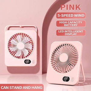 Dropshipping Products 2025 <b>Desk</b> <b>Fan</b> USB Portable Table <b>Fan</b> Rechargeable Cooling <b>Fan</b> 5 Speeds Powerful Wind for Offices - Product Image 2