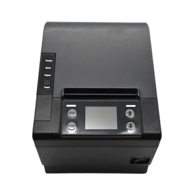 Remote Printing 80mm Wifi Ethernet BT Thermal Cloud Pos Printer with High Speed and Color Screen Display Status Receipt Printer