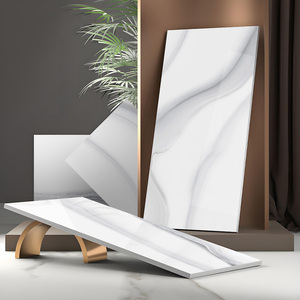 Piastrelle di lusso in porcellana lucida con struttura in marmo di pietra 600x1200mm piastrelle per pavimenti in marmo bianco - Product Image 4