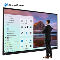 Pizarra Electrónica 4K de 65/75/86/100 Pulgadas con Pantalla Táctil IR de 40 Puntos, Cámara con IA y Funciones Educativas para Escuelas
