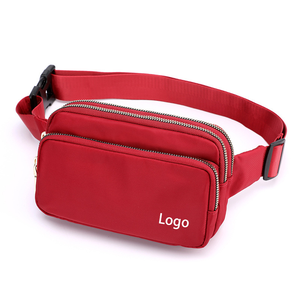 Fanny Pack Sport Nylon Fashion Unisex Oem Customized Belt Box Style Pattern Zipper Waist Bag for woman man