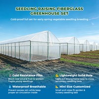 Kit complet de serre en fibre de verre, structure de serre anti-corrosion, support de serre agricole