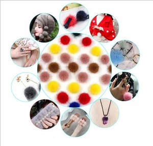 Pompones de pelo de visón de 3cm, 4cm, 5cm y 6cm, fábrica de China, venta al por mayor - Product Image 3