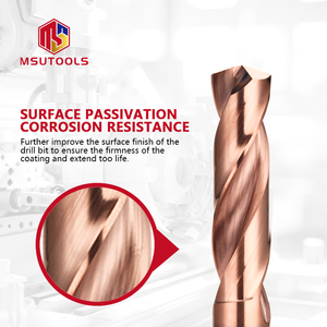 6 mét Shank đường kính tin-tráng End Mill cho kim loại đúc thép msu Chất lượng cao 3D vonfram rắn Carbide Twist Khoan <span class=keywords><strong>Bits</strong></span> - Product Image 3