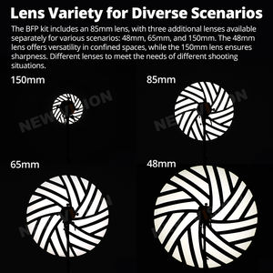 Accessoire de projecteur LED Blp Bfp avec monture Bowens, condenseur de lumière pour la photographie, objectif de projection, modificateur d'<span class=keywords><strong>effets</strong></span> artistiques spéciaux - Product Image 6