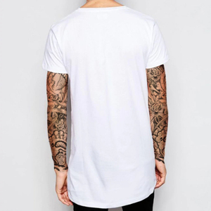Último estilo Dtg impresora larga Hipster hombres boob camisa camiseta T Shirt T línea larga Camiseta Homme con rayas de <span class=keywords><strong>ASOS</strong></span> - Product Image 3