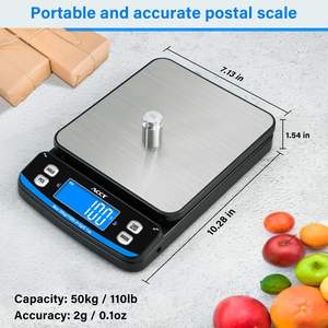 Balança Digital <span class=keywords><strong>Postal</strong></span> de 110lb/50Kg Precisa para Escritório com Função de Pesagem de Correios e Taragem para Envio de Pacotes e Correspondências em Armazéns ODM - Product Image 4