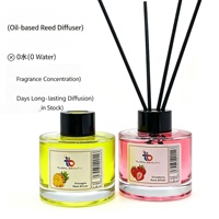 Diffuseur de parfum KUXUAN en verre sans alcool, écologique, longue durée (1 mois), parfum d'intérieur, décoration de la maison, salles de bain, toilettes