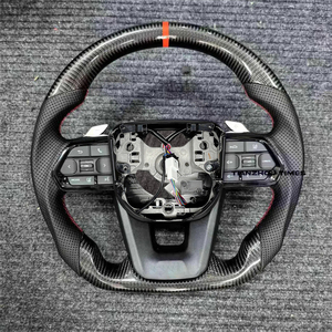 <span class=keywords><strong>พวงมาลัย</strong></span>คาร์บอนไฟเบอร์แบบกำหนดเองสำหรับ Toyota Prado 120 150 Yaris Tacoma LC200 A90 Supra 4Runner Mark X CHR 79 Series Hiace - Product Image 4