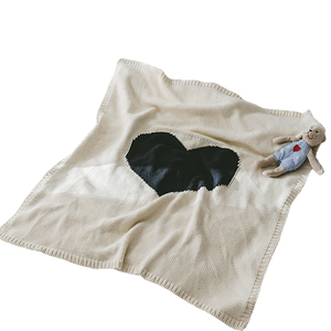 <span class=keywords><strong>Couverture</strong></span> tricotée pour bébé en tricot épais, personnalisée, bon marché, 100 % coton, vente en gros - Product Image 1