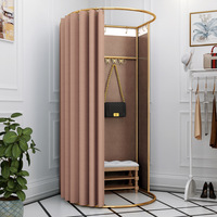 Rideaux d'entrée pour magasins de vêtements/centres commerciaux, cabines d'essayage, vestiaires mobiles simples, étagères de présentation temporaires et amovibles