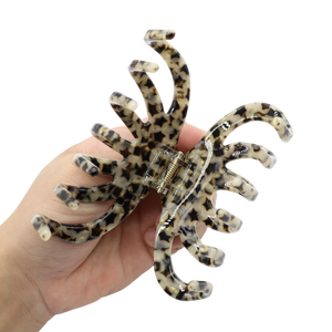 패션 사이즈 헤어 액세서리 반짝이는 무지개빛 장식 클로 클립 내구성 있는 아크릴 헤어 그립 헤어 클립 - Product Image 3