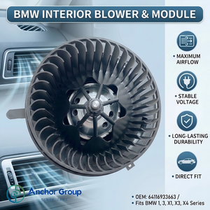 Moteur de soufflerie intérieur de voiture HVAC 12V 24V avec module de commande 64116933663 64119144200 64119227670 pour <span class=keywords><strong>BMW</strong></span> Série <span class=keywords><strong>1</strong></span> 3 X1 X3 X4 - Product Image 2