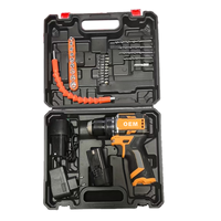 Perceuse électrique portative professionnelle sans fil 16V sans balais, kit de batterie pour le travail du bois