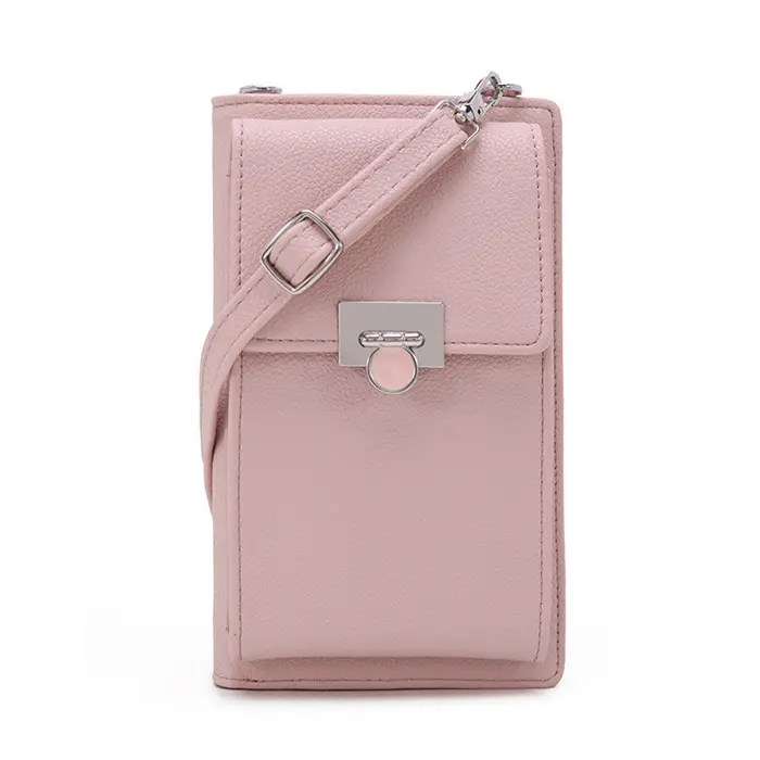 Boshiho RTS Pu Leder Frauen Karten halter Handy tasche Geldbörse Schulter gurt Umhängetasche Mobile Leder Handy tasche