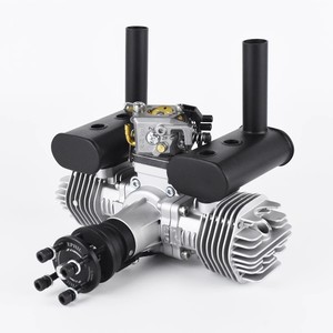 Motor de Gasolina Ephil X-40cc-T de Dos Cilindros y 2 Tiempos para Aviones RC, Uso en Exteriores, Kit de Modelo Metálico - Product Image 1