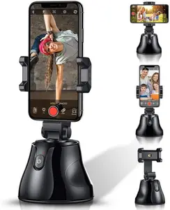 Support de téléphone 360 Rotation Auto Face Object Tracking Shooting Photo Vlog Live Video Mobile Stand Trépied Smart Selfie Stick