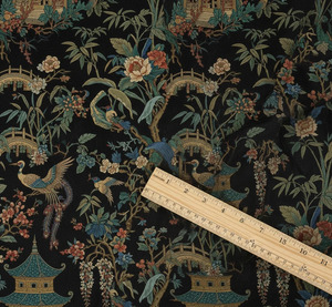 Tissu d'ameublement imprimé Chinoiserie OEM Bridgewater, Velours Hollandais, Satin, Lin, Toile, Velours Matty Celosia au mètre - Product Image 4