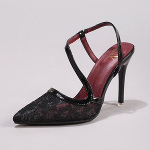 Chaussures de soirée captivantes pour femmes, talons à pampilles en strass, franges en cristal, talons aiguilles - Product Image 1