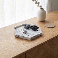 Sous-verres en céramique de haute qualité, design marbre, gris et blanc, pour la vente en gros