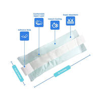 Serviettes Maxi Absorbantes Médicales 2-en-1 avec Compresse Froide Instantanée à Usage Unique pour Post-partum et Compresse Glacée Périnéale
