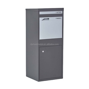 Custom made stylish outdoor antirust inbuilt parcel delivery drop box parcel box