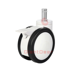 75mm 100mm 125mm Krankenhaus ausrüstung PU TPR Gewindes chaft Medical <span class=keywords><strong>Caster</strong></span> With Brake - Product Image 5
