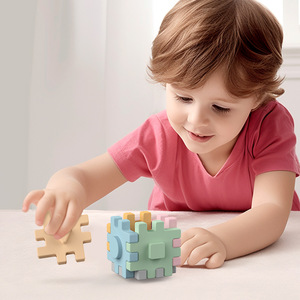 Rompecabezas Educativo de Silicona de 6 Caras, Juguete de Actividades <span class=keywords><strong>3D</strong></span>, Desarrollo de la Lógica para Niños, Interacción Padres-Hijos, Rompecabezas - Product Image 5