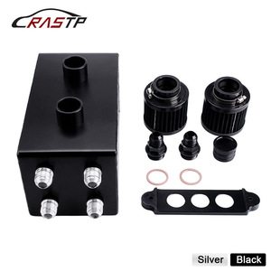 Filtre à double orifice en alliage d'aluminium pour Honda Civic 92-00, noir/argent, pièce de rechange et amélioration métallique - Product Image 4