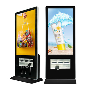 43 55 inch Điện thoại không dây sạc kiosk <span class=keywords><strong>LCD</strong></span> Máy nghe nhạc quảng cáo kiosk với 5PC không dây sạc Pads 2.4mAh tốc độ sạc - Product Image 1