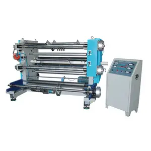 Automatische PVC Bopp Papierrolle Schneide maschine Vlies Pe Kunststoff folie Thermopapier Schneide maschine