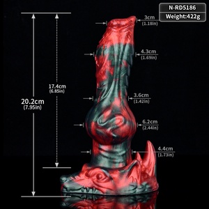 Silicone Knot Anal <b>Dildo</b> Strong Suction Cup <b>Dildo</b> Anal Toy Anal Plug Fantasy G Spot Dragon <b>Dildo</b> Adult Sex Toy for Women Men - Product Image 2