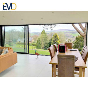 Soundproof Double Glass <b>Sliding</b> Patio <b>Door</b> Waterproof Outdoor Aluminium <b>Door</b> Factory - Product Image 1