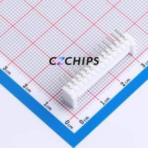 WAFER-HY2.0-14PWZ Wire-to-Board Pin Header Bent Lead Through Hole,P=2mm Connector 1x14P 2mm Right Angle Insert HY - Product Image 2