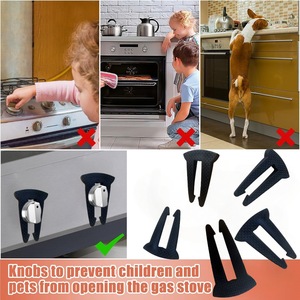 Gas Stove <b>Knob</b> Locks for Child Safety, Durable Design <b>Knob</b> Safety Covers, Child Proof <b>Oven</b> <b>Knob</b> Locks, Prevent Accidental - Product Image 2