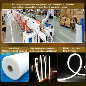 Bande lumineuse LED néon flexible en silicone courbée 24V 12V haute luminosité pour extérieur, éclairage DIY à façonner - Product Image 3