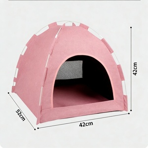 Tente ronde portable pour animaux de compagnie toutes saisons avec option de tapis en gel rafraîchissant pour le <span class=keywords><strong>camping</strong></span> par temps chaud, confort et soulagement - Product Image 5