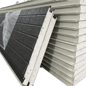 Panel de Pared Sándwich de Lana de Roca y Acero, Ecológico, Resistente al Agua, Diseño Moderno para Cuartos Fríos, Talleres, Almacenes, Baños y Exteriores - Product Image 1