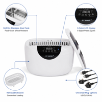 GTSONIC VGT-6250 Pembersih Ultrasonik Digital Kontrol Rumah Tangga 40kHz 2.5L untuk Botol Bayi dan Peralatan Gigi, Bahan Stainless Steel SUS304