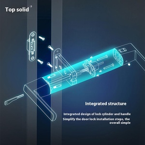 आधुनिक इटालियन शैली इनडोर बेडरूम लॉक सेट मूक चुंबकीय लकड़ी के दरवाजे के अनुकूल सार्वभौमिक घरेलू उपयोग - Product Image 3