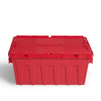 Conteneur en PP avec couvercle attaché TSS-TBX, écologique, coloré, empilable, emboîtable, capacité de charge de 45 L, 30 kg, boîtes personnalisées imprimées en soie