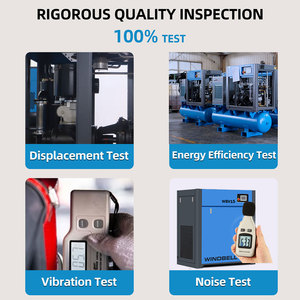Máy nén khí 7.5KW 10 HP 55Kw 37Kw 22Kw 15KW Máy nén khí 16 bar Máy nén khí trục vít công nghiệp 10 bar có máy sấy - Product Image 4