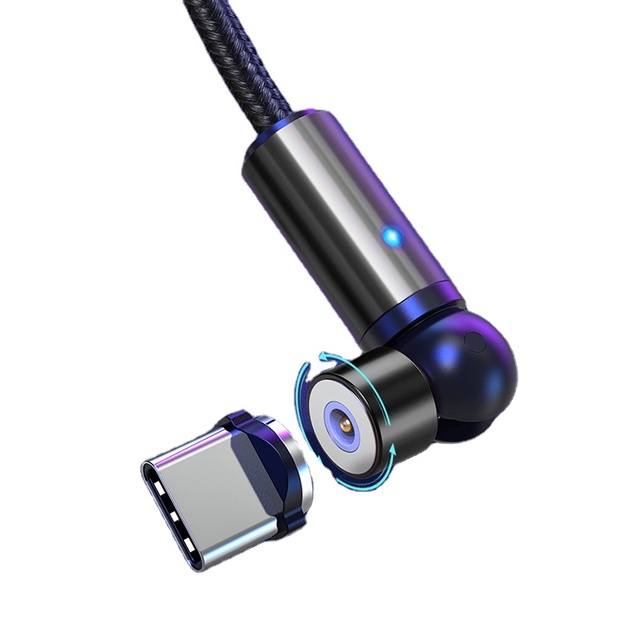 3 in 1 USB Charger USB-C 3A Fast Charging Magnet Nylon Braided Magnetic Mobile Phone data cable set