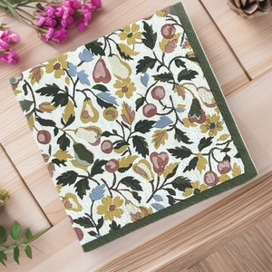 Serviettes <span class=keywords><strong>en</strong></span> <span class=keywords><strong>papier</strong></span> personnalisées écologiques 2 plis <span class=keywords><strong>en</strong></span> pâte de bois vierge, imprimées motifs floraux et plantes, motif ballons colorés, <span class=keywords><strong>forme</strong></span> carrée, style sac - Product Image 3