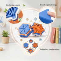 Boîte à Fidget Rotative Personnalisée en Plastique Écologique, Jouet Éducatif Transformable Anti-Stress pour Enfants